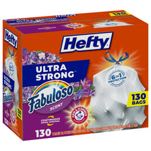 Load image into Gallery viewer, Hefty Ultra Strong Tall Kitchen Drawstring Bags, Fabuloso Scent, 13 Gallon - 130 bags