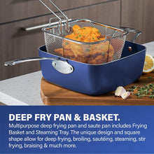 Load image into Gallery viewer, Classic Blue 20 - Piece Aluminum Ultra - Durable Non - Stick Diamond Infused Cookware and Bakeware Set