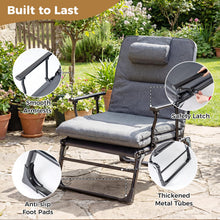 Load image into Gallery viewer, Tangkula 3 in 1 Convertible Lounge Chair Outdoor with Cushion